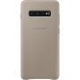 Coque rigide en cuir gris Samsung EF-VG975LJ pour Galaxy S10+ G975