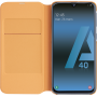 Etui folio Samsung blanc pour Galaxy A40 A405