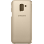 Etui à rabat Samsung EF-WJ600CF doré pour Galaxy J6 J600 2018