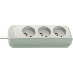 Multiprise Eco-Line 3 prises blanc H05VV-F 3G1,5