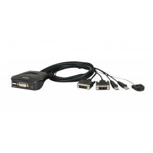 Aten 2Port USB DVI KVM interrupteur