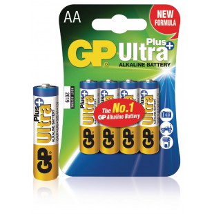 Piles alcalines AA/LR6 1.5 V Ultra Plus 4pcs/emballage 