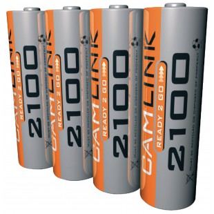 Batteries NiMH AA/LR6 1.2 V 2100 mAh Prêt -2-Go 4-blister