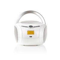 Boombox | 9 W | Bluetooth® | Lecteur de CD / Radio FM / USB / Aux | Blanc