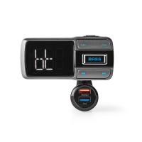 Émetteur FM pour Voiture | Bluetooth® | Amplification des Basses (Bass Boost) | Emplacement pour Carte MicroSD | Appels en Mode 