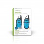 Talkie-Walkie | Portée de 3 km | 3 Canaux | PTT | 2 Appareils | Bleu/Noir