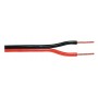Fort Haut parleur câble 2 x 0,75 mm² sur bobine 100 m noir / rouge
