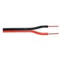 Câble haut-parleur 2 x 1,00 mm² sur bobine 100 m noir / rouge