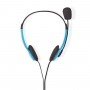 Casque pour PC | Supra-auriculaire | 2X Connecteurs 3,5 mm | 2,0 m | Bleu