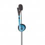 Casque pour PC | Supra-auriculaire | 2X Connecteurs 3,5 mm | 2,0 m | Bleu