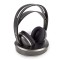 Casque sans Fil | Fréquence radio (RF) | Tour d'oreille | Embase de Chargement | Noir/Argent