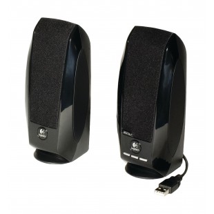 Haut-parleurs 2.0 Filaire 3.5 mm 1 W Noir