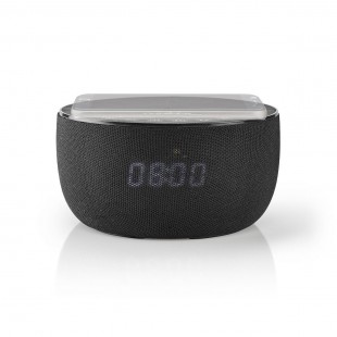 Enceinte Bluetooth® avec Recharge Sans Fil | 30 W | Jusqu'à 6 heures d'Autonomie | Horloge | Noire