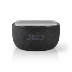 Enceinte Bluetooth® avec Recharge Sans Fil | 30 W | Jusqu'à 6 heures d'Autonomie | Horloge | Noire