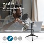 Trépied de Table pour Microphone | Hauteur Réglable | Bonnette | 2 Supports Inclus | Noir