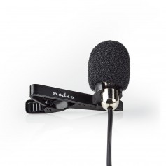 Microphone Filaire | À Clip | Micro-Cravate | 3,5 mm | Métal