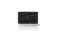 Radio FM | 3,6 W | Port USB et Logement Carte microSD | Noir/Gris