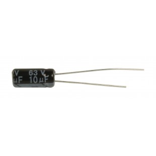 Condensateur Électrolytique 10 uF 63 VDC