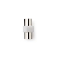 Adaptateur coaxial | CEI (Coaxial) Femelle - CEI (Coaxial) Femelle | Blanc