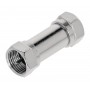 Adaptateur Coaxial F F mâle - F mâle Argent