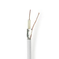 Câble Coaxial | Coaxial 12 | 100 m | Bobine | Blanc