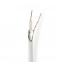 Câble Coaxial | Coaxial 12 | 100 m | Bobine | Blanc