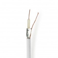 Câble Coaxial | Coaxial 12 | 25,0 m | Boîte-Cadeau | Blanc