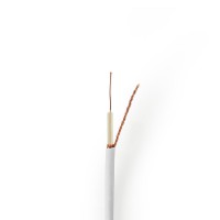 Câble Coaxial | Mini Coaxial | 100 m | Bobine | Blanc