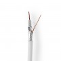 Câble Coaxial | Protégé contre les interférences de 4G/LTE | 25,0 m | Boîte-Cadeau | Blanc