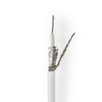 Câble Coaxial | RG58CU | 100 m | Bobine | Blanc