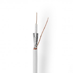 Câble Coaxial | RG59U | 100 m | Bobine | Blanc