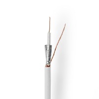 Câble Coaxial | RG59U | 50,0 m | Boîte-Cadeau | Blanc