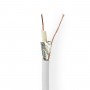 Câble Coaxial | RG6T | 100 m | Bobine | Blanc