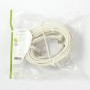 Câble Coaxial 120 dB | CEI (coaxial) Mâle Coudé - CEI (Coaxial) Femelle Coudé | 10 m | Blanc