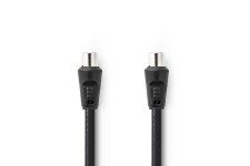 Câble coaxial 90 dB | CEI (Coaxial) Mâle - CEI (Coaxial) Femelle | 1,5 m | Noir