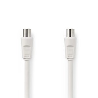 Câble coaxial 90 dB | CEI (Coaxial) Mâle - CEI (Coaxial) Femelle | 10 m | Blanc