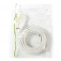 Câble coaxial 90 dB | CEI (Coaxial) Mâle - CEI (Coaxial) Femelle | 20 m | Blanc