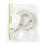 Câble coaxial 90 dB | CEI (Coaxial) Mâle - CEI (Coaxial) Femelle | 5,0 m | Blanc