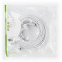 Câble coaxial 90 dB | CEI (Coaxial) Mâle - CEI (Coaxial) Mâle | 10 m | Blanc