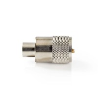 Connecteur PL259 | Homme | Compatible avec les Câbles Coaxiaux RG58 | 25 pièces | Métal