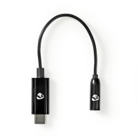 Adaptateur USB-C | USB-C Mâle vers 3,5 mm Femelle | 0,15 m | Noir