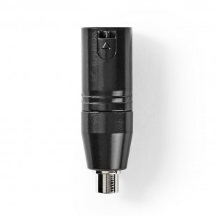 Adaptateur XLR | XLR Mâle à 3 Broches vers RCA Femelle | 1 Pièce | Métal