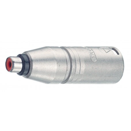 Adaptateur XLR XLR 3p Mâle - RCA Femelle Argent