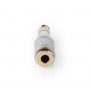 Adaptateur Audio | Mâle 6,35 mm vers Femelle 3,5 mm | Métal | Argent