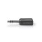 Adaptateur Audio Stéréo | 6,35 mm Mâle - 2x 6,35 mm Femelles | 10 pièces | Noir