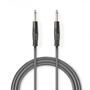 Câble Audio Asymétrique | 6,35 mm Mâle - 6,35 mm Mâle | 1,5 m | Gris