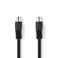 Câble audio DIN | DIN Mâle à 5 Broches - DIN Mâle à 5 Broches | 1,0 m | Noir