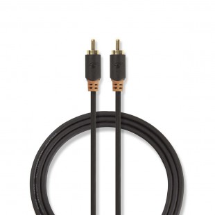 Câble Audio Numérique | RCA Mâle - RCA Mâle | 2,0 m | Anthracite
