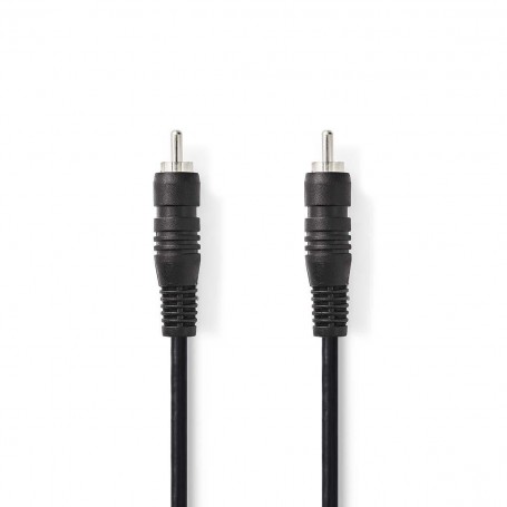 Câble Audio Numérique | RCA Mâle - RCA Mâle | 2,0 m | Noir