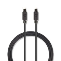 Câble Audio Optique | TosLink Mâle - TosLink Mâle | 2,0 m | Anthracite